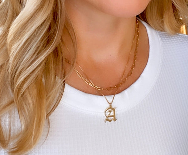 Gold Filled Initial Necklace, Gold Necklace, Gold Initial Necklace, Gold  Letter Necklace, Gold Filled Necklace, Letter Necklace - Etsy