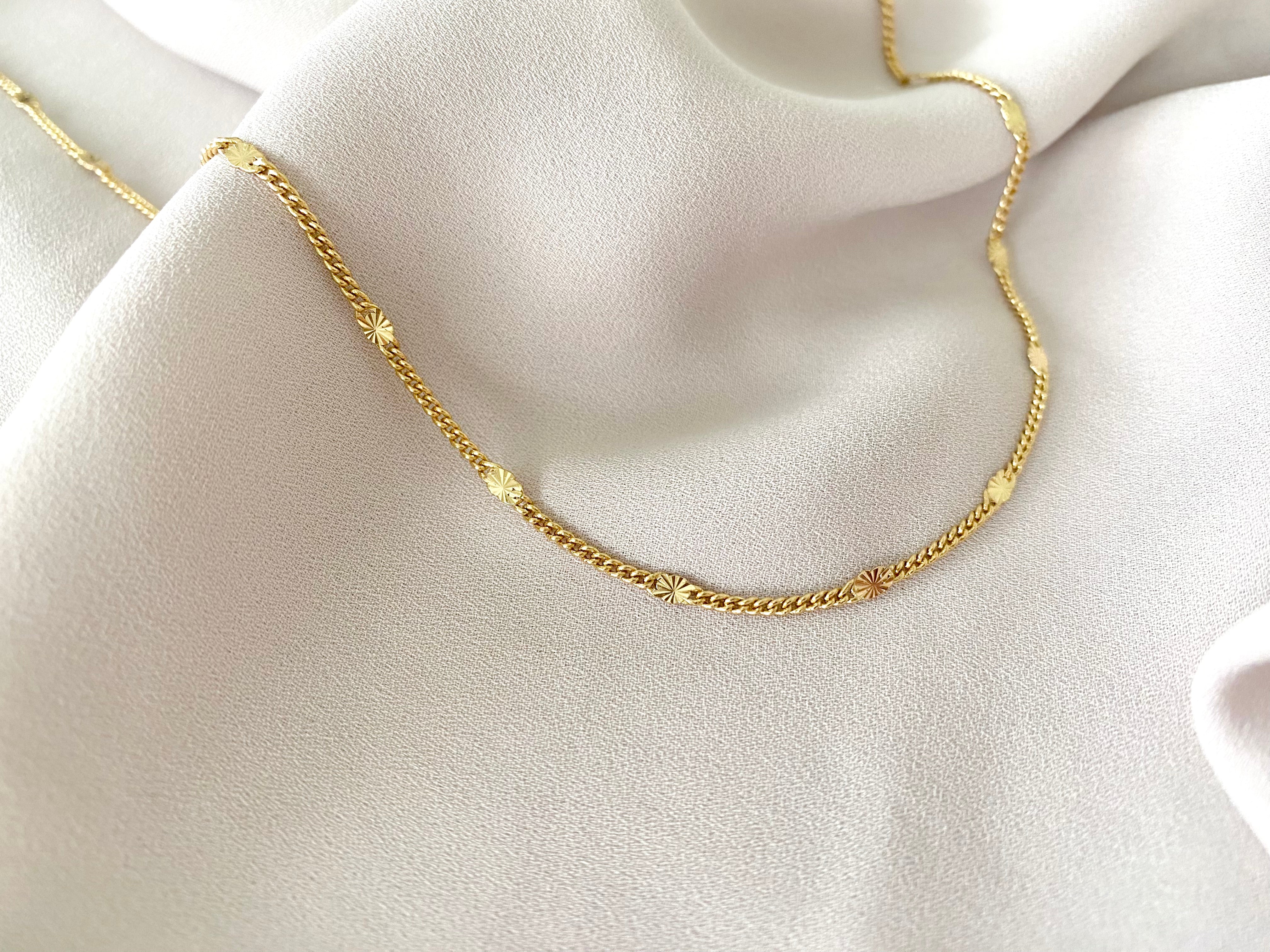 Dainty Gold Filled Celestial Chain Necklace Simple Layering Necklace Curb Chain Everyday Necklaces Christmas Gift Star Chain Necklace