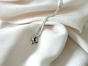 Dainty Sterling Silver Cross Pendant Necklace - Gift Idea