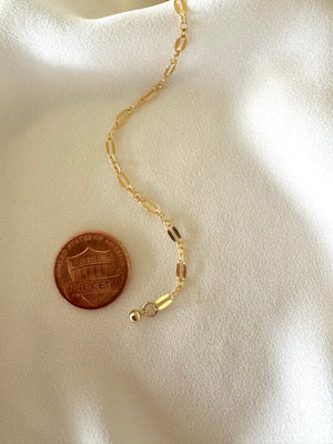 Gold Filled Dainty Lariat Y Necklace - Minimalist Jewelry for Women