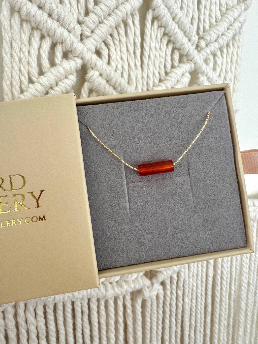 Dainty Carnelian Necklace - Gold Filled - Rose Gold Filled - Sterling Silver - Floating Gemstone Necklace - Carnelian Bar