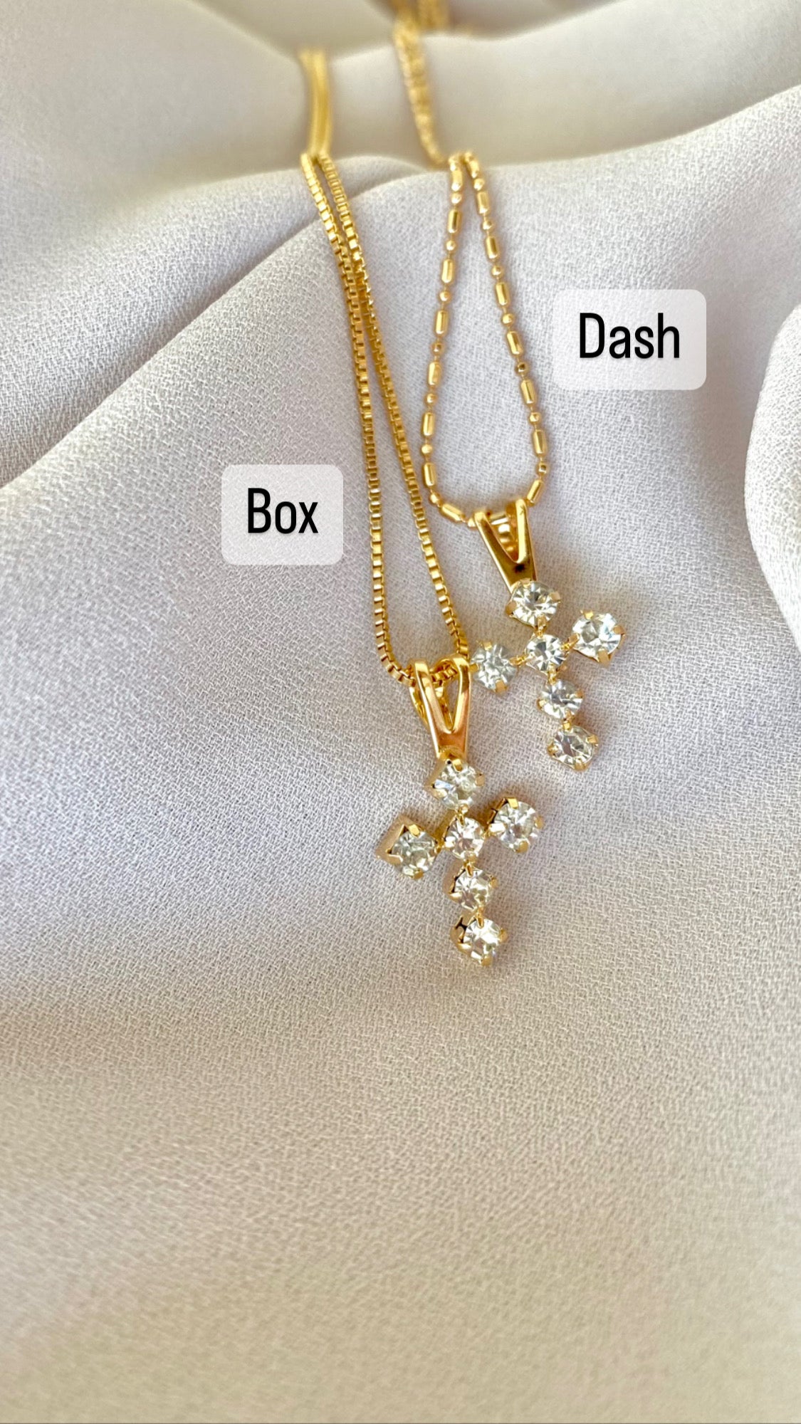 Dainty Cross Necklace Gold Filled Chain Crystal Covered Cross Pendant Pave Cross Charm Christian Jewelry Baptism Christmas Gift CZ Cross