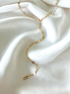 Gold Filled Dainty Lariat Y Necklace - Minimalist Jewelry for Women