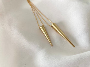 Minimalist Gold Spike Necklace