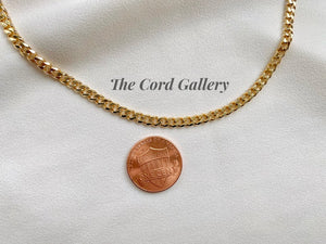 Gold Filled Curb Chain Necklace