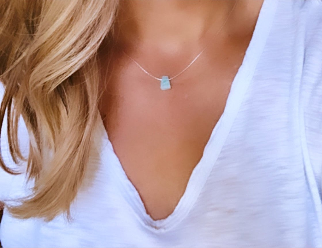 Dainty Amazonite Gemstone Necklace