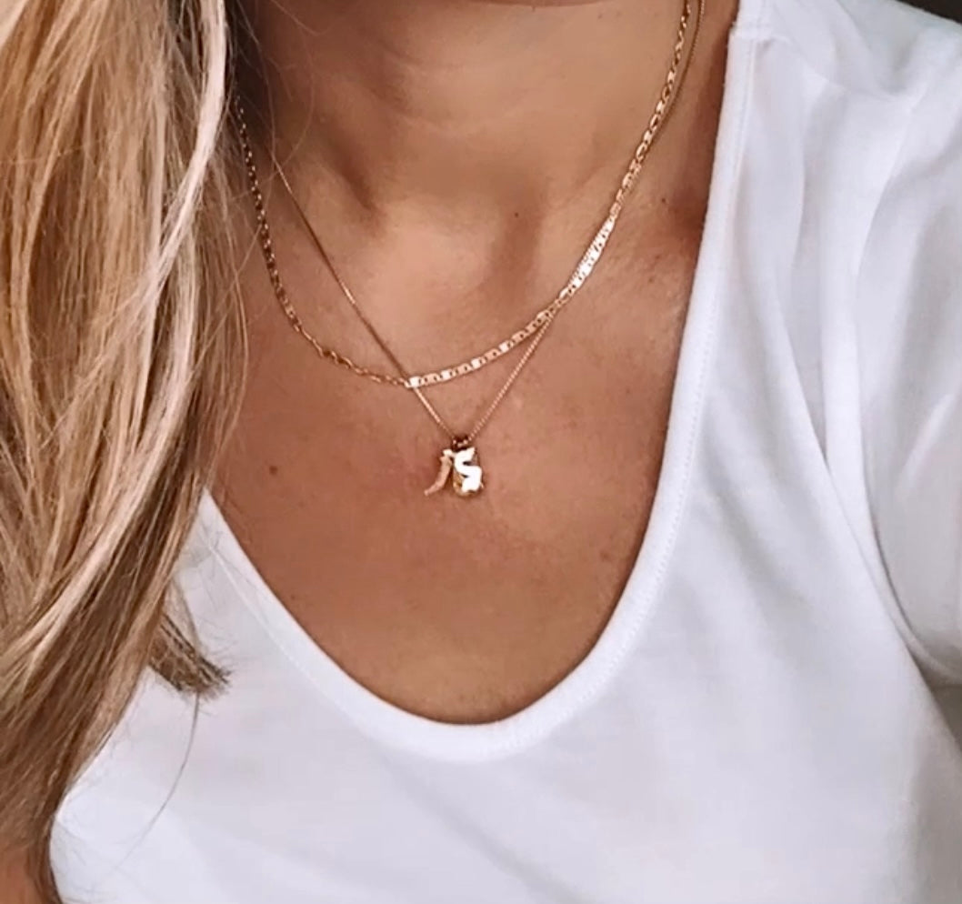 Simple Gold Filled Chain Necklace Minimalist Layering Necklaces for Women Christmas Gift Jewelry Dainty Decorative Chain Stacking Necklace