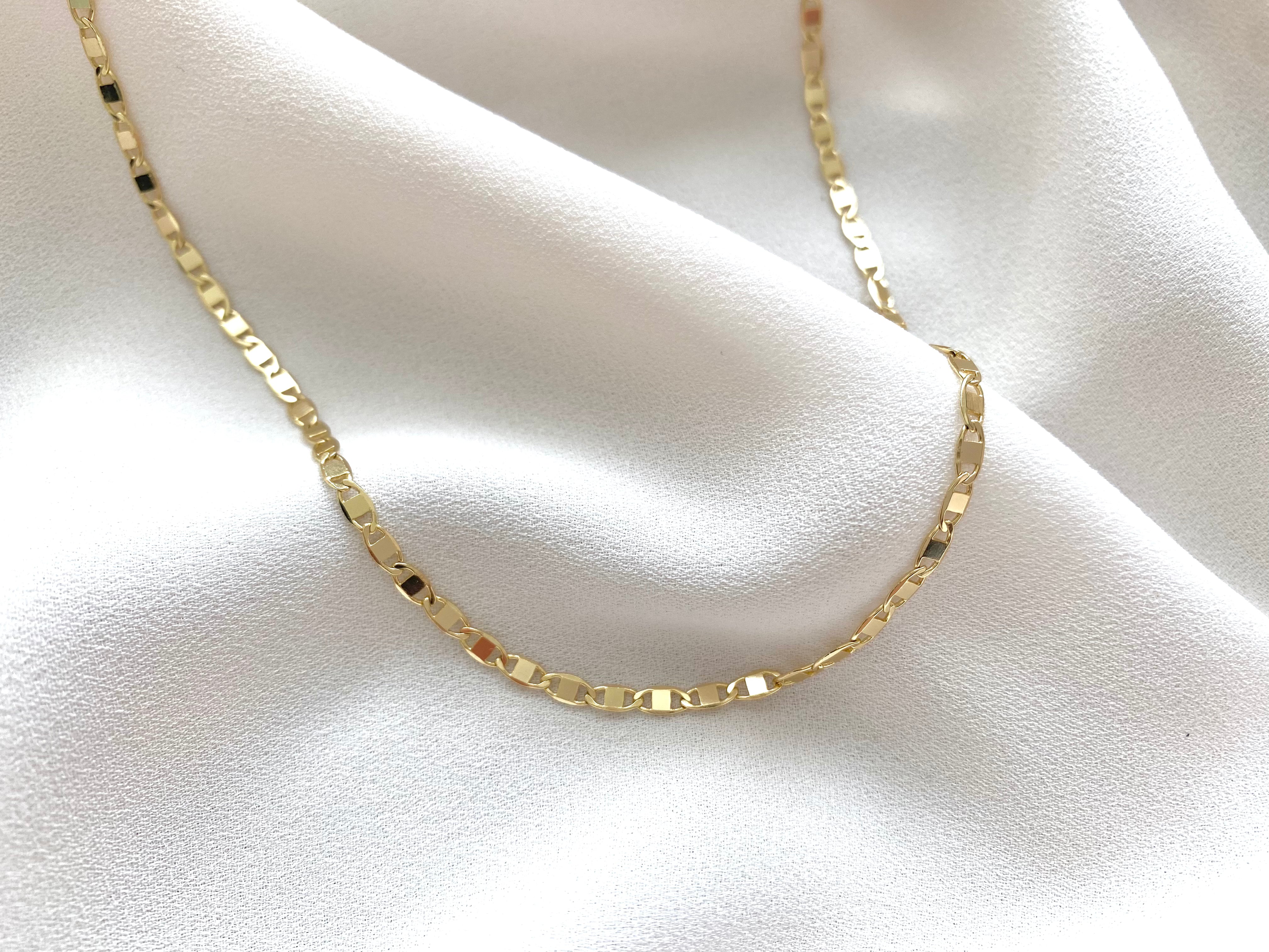 Simple Gold Filled Chain Necklace Minimalist Layering Necklaces for Women Christmas Gift Jewelry Dainty Decorative Chain Stacking Necklace