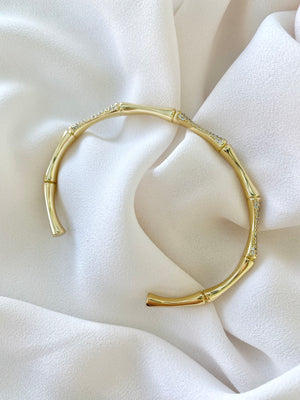Choice of Gold Filled Bracelets - Nail Bangle Bracelet - Bamboo Micro Pave Cuff - Black Onyx Tennis Bracelet with Paperclip Chain - Bracelet Stacks