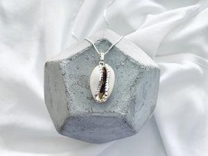 Genuine Cowrie Shell Necklace - Silver