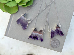 Amethyst Mountain Necklace - Silver