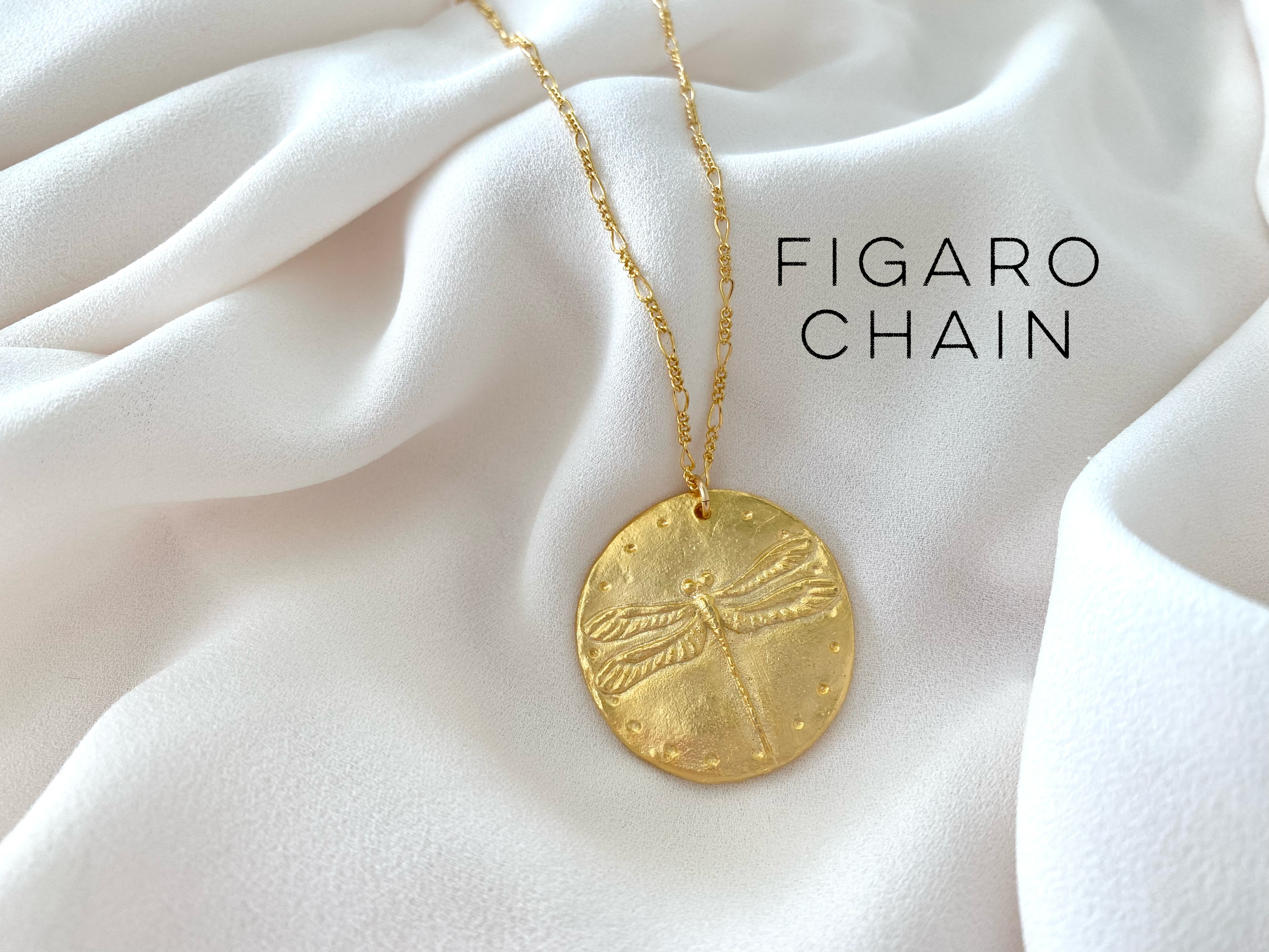 Large Gold Dragonfly Medallion Necklace