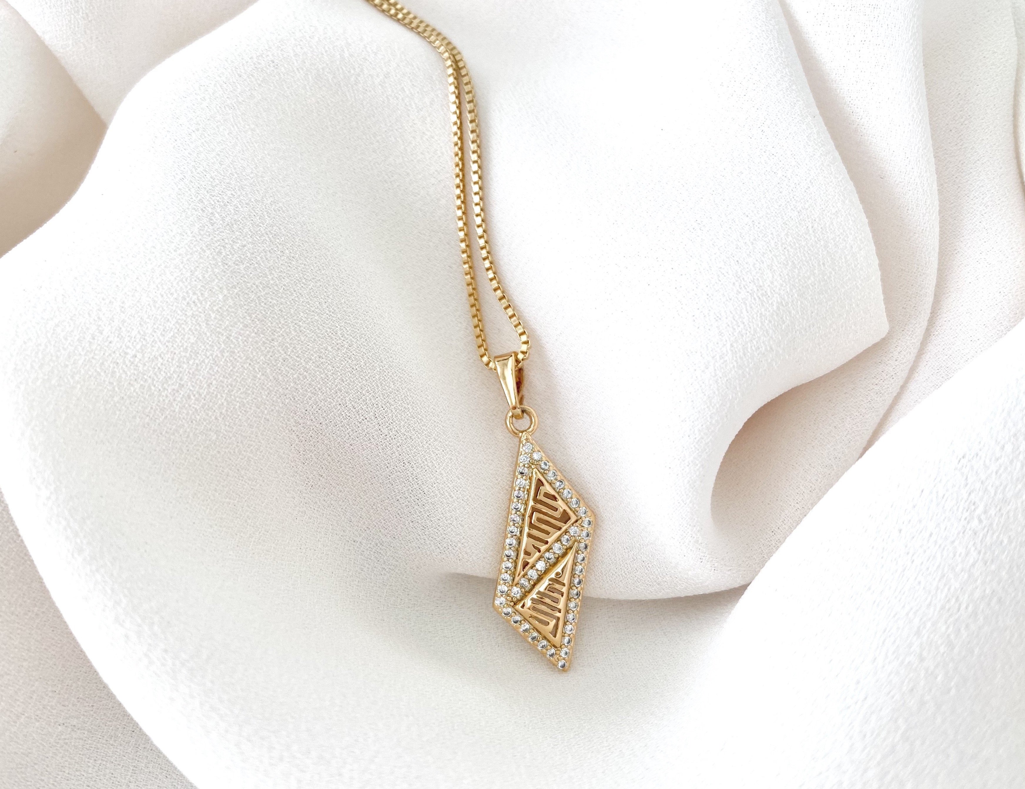 Gold Greek Key Necklace - Kotinos Jewelry