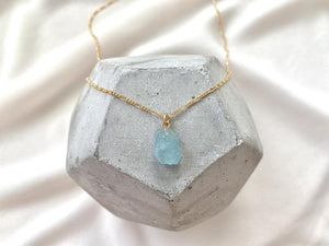 Raw Citrine Pendant Necklace - November Birthstone - Raw Crystal Necklaces