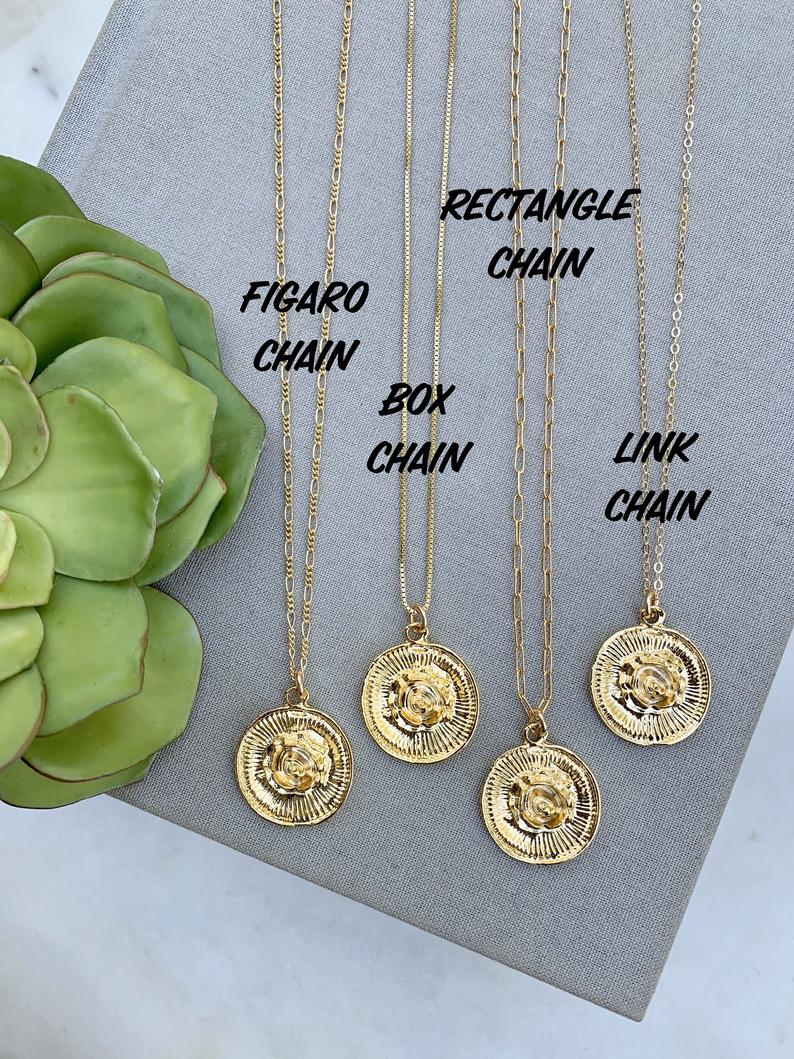 Figaro & Box Chain Necklace Set (24kt Gold)